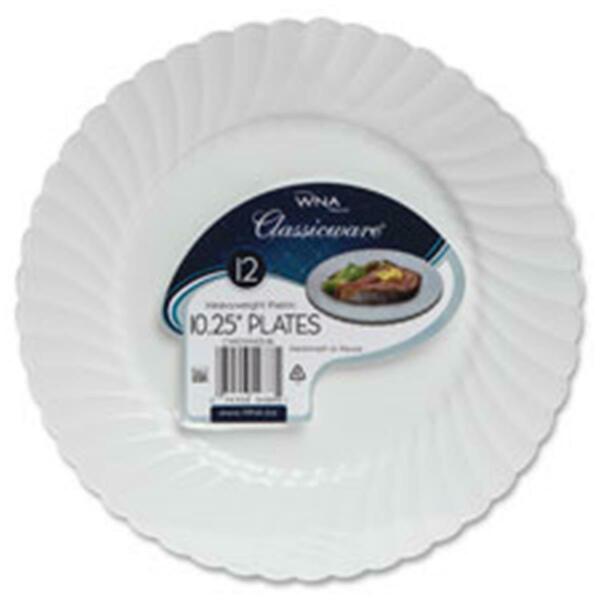 Wna-Comet 6 in. Classicware Heavy Weight Plastic Plates - White WNARSCW61512WCT